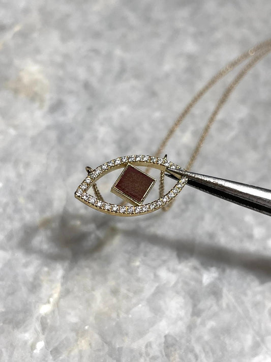 Evil Eye Nano Bible Pendant, 14K solid gold, Christian gift, 14K Gold Chain Necklaces, necklaces for her, Personalized, Personalized Gift