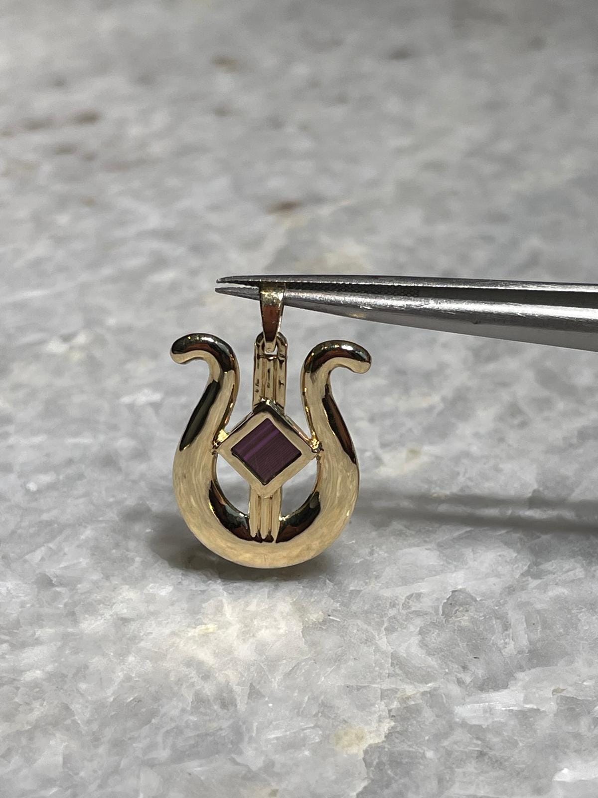 Nano Bible necklace, 14K gold, Jewish gift, Religious Gift, bar mitzvah, birthday gifts, necklaces for women, Harp of David, Gift for him