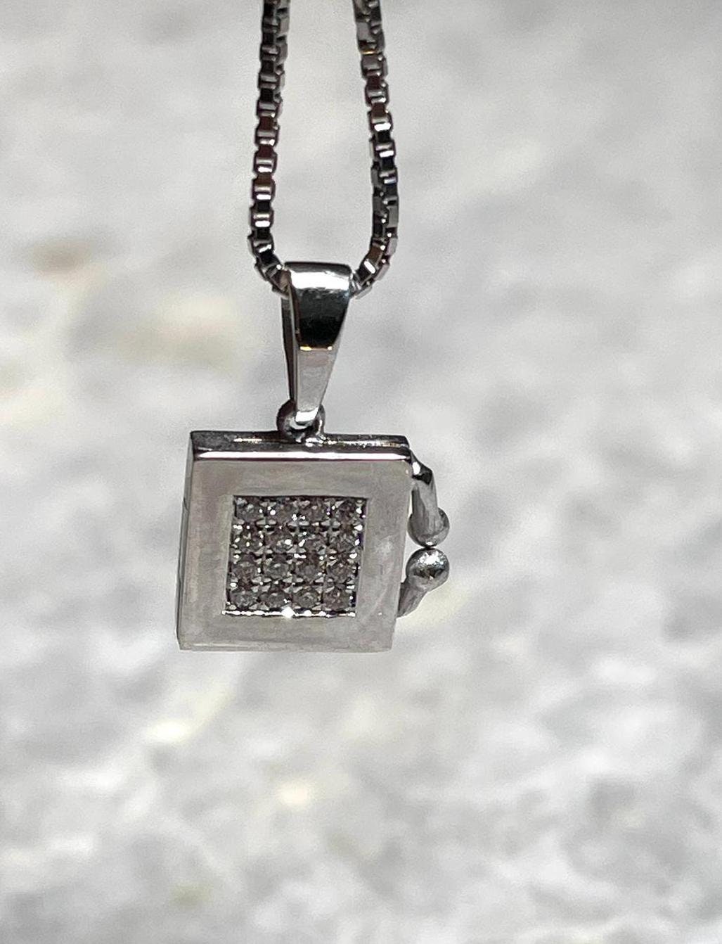 Nano Bible Pendant, 14K solid gold, Christian gift, Personalized Gift, 14K Gold Chain Necklaces, gift for husband, gift for wife