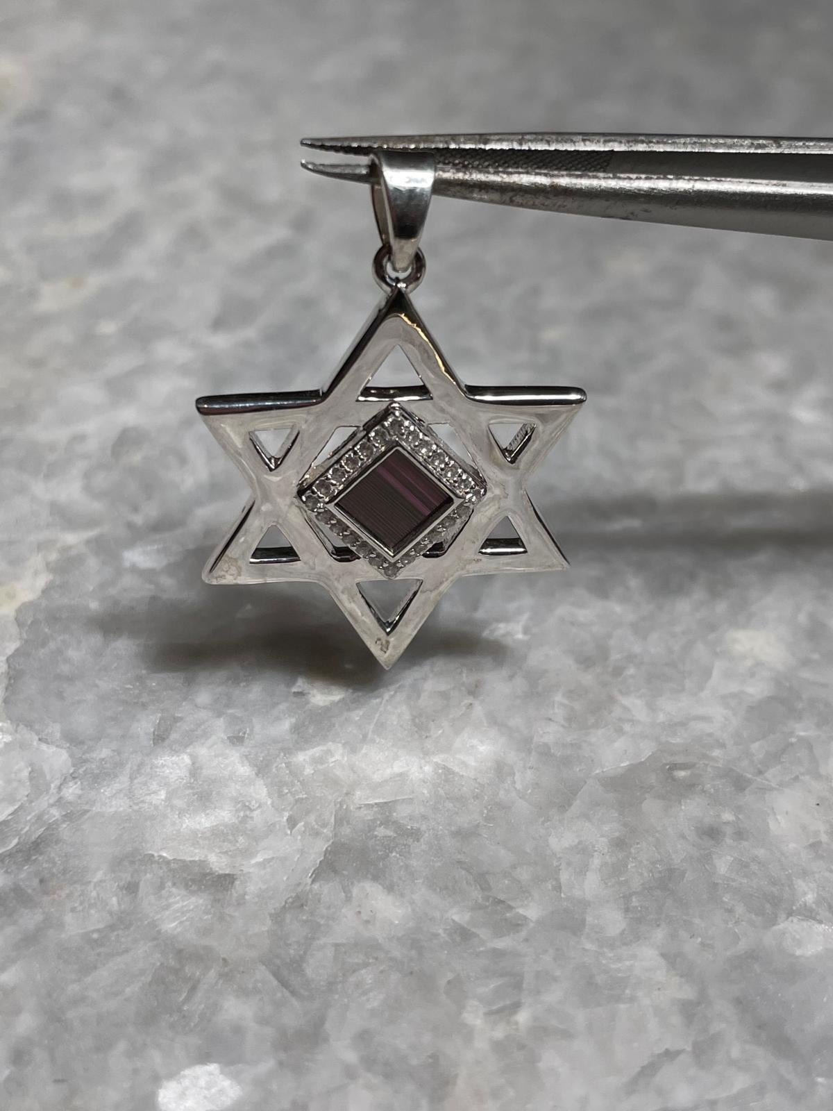 Star of David Nano Bible Pendant, 925 silver, Jewish gift, Bat Mitzvah, Jewish Star, Star of David Pendant, Bar Mitzvah, jewish necklace