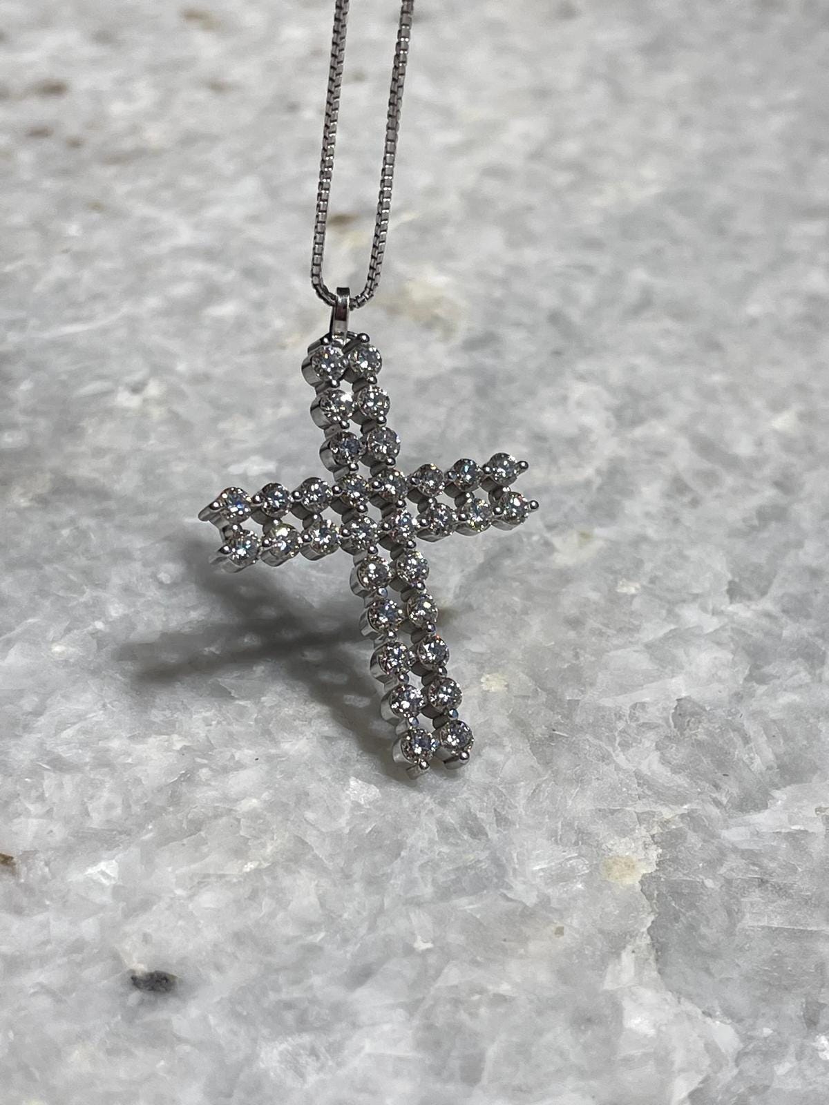 Diamond Cross necklace, 14 Gold, cross jewelry, christian gift, Baptism Gift, Gold Cross Necklace, cross gift, gift for her, Diamonds cross