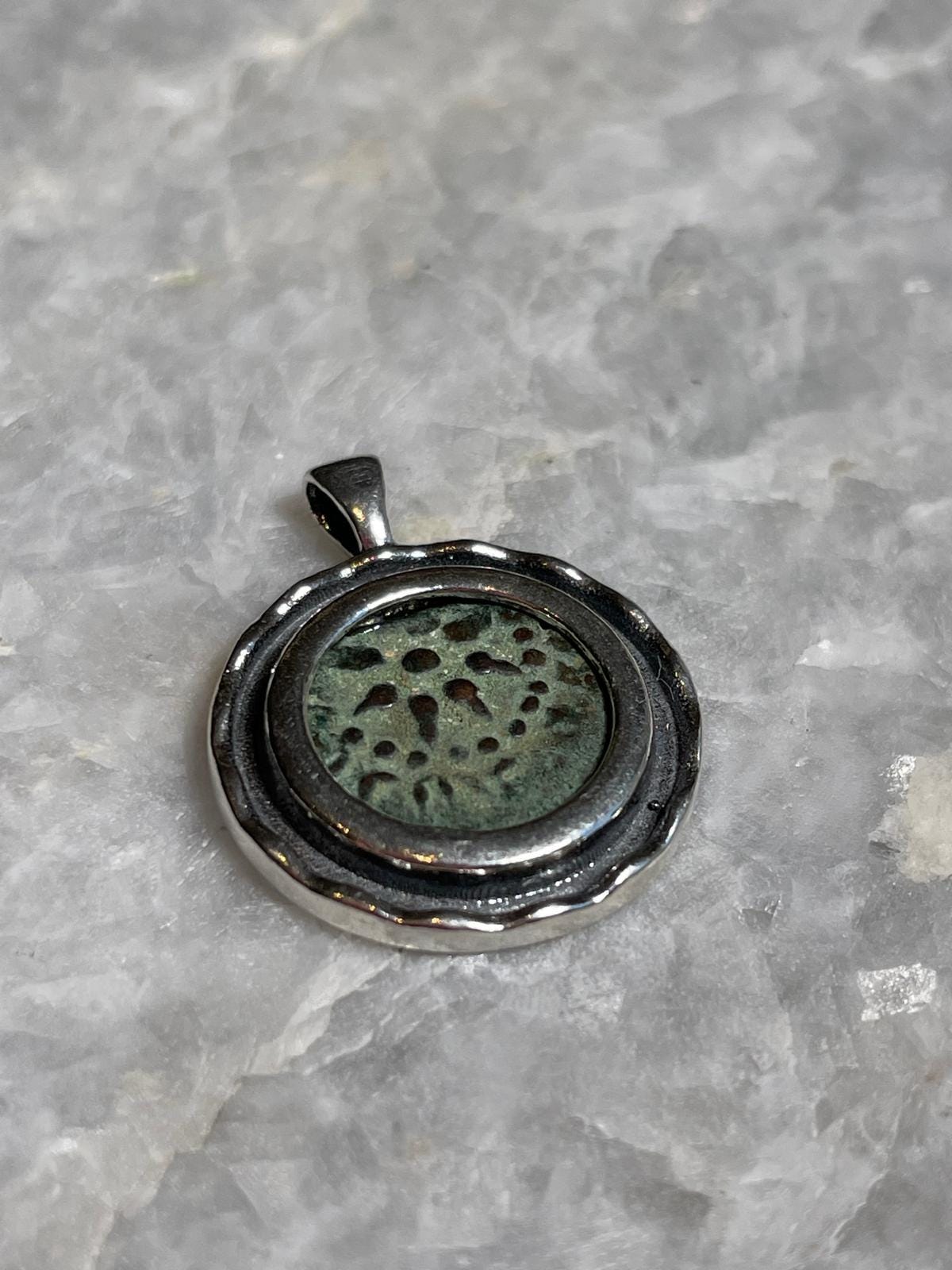 Authentic Widows Mite Coin necklace, 925 Silver, handmade pendant, Biblical jewelry, Ancient coin necklace, Christmas gift, mite necklace