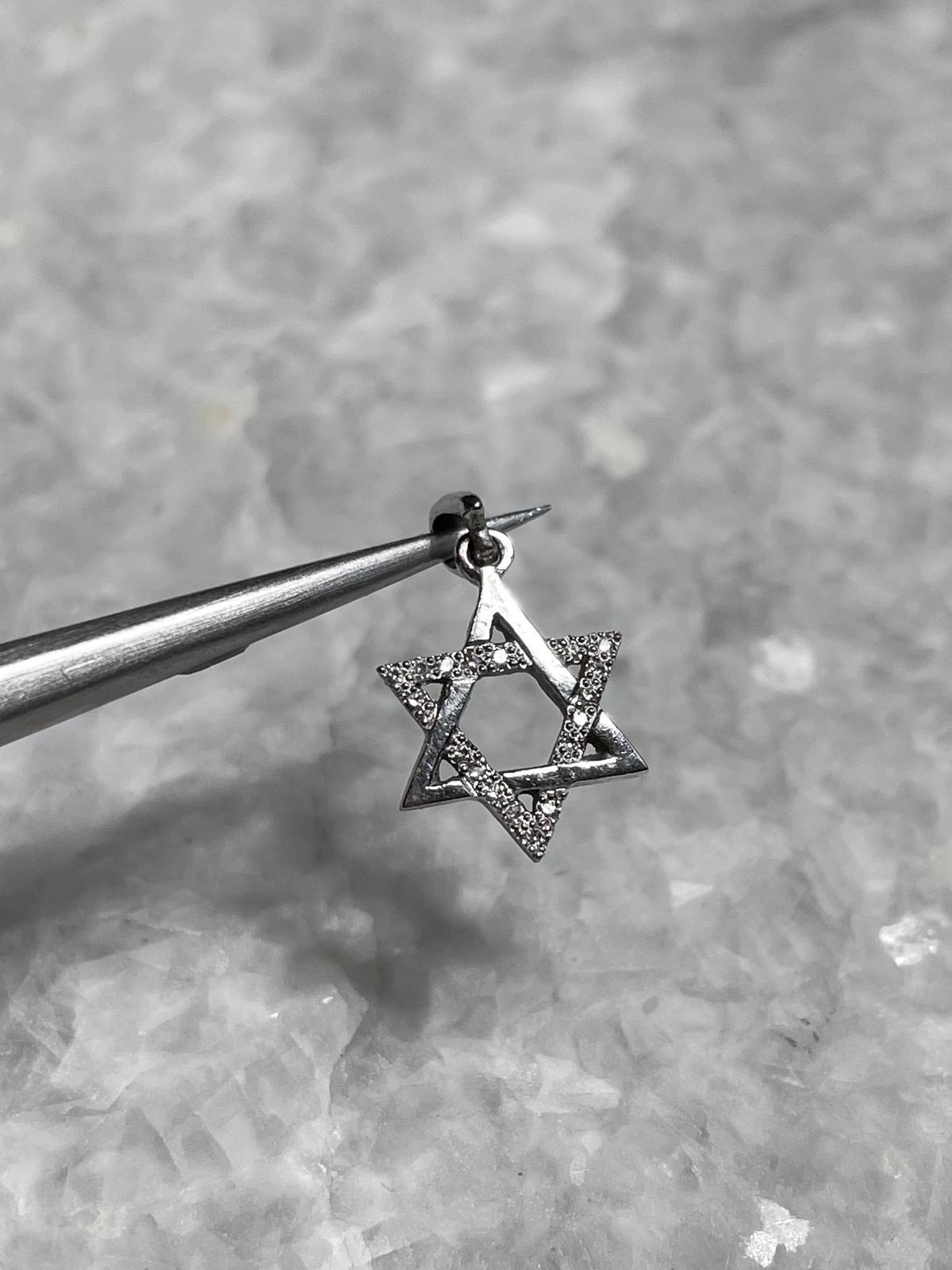 Diamonds Star of David Necklace, 14k Gold, bat mitzvah gift, Dimonds Magen David pendant, jewish star necklace, jewish necklace, jewish star