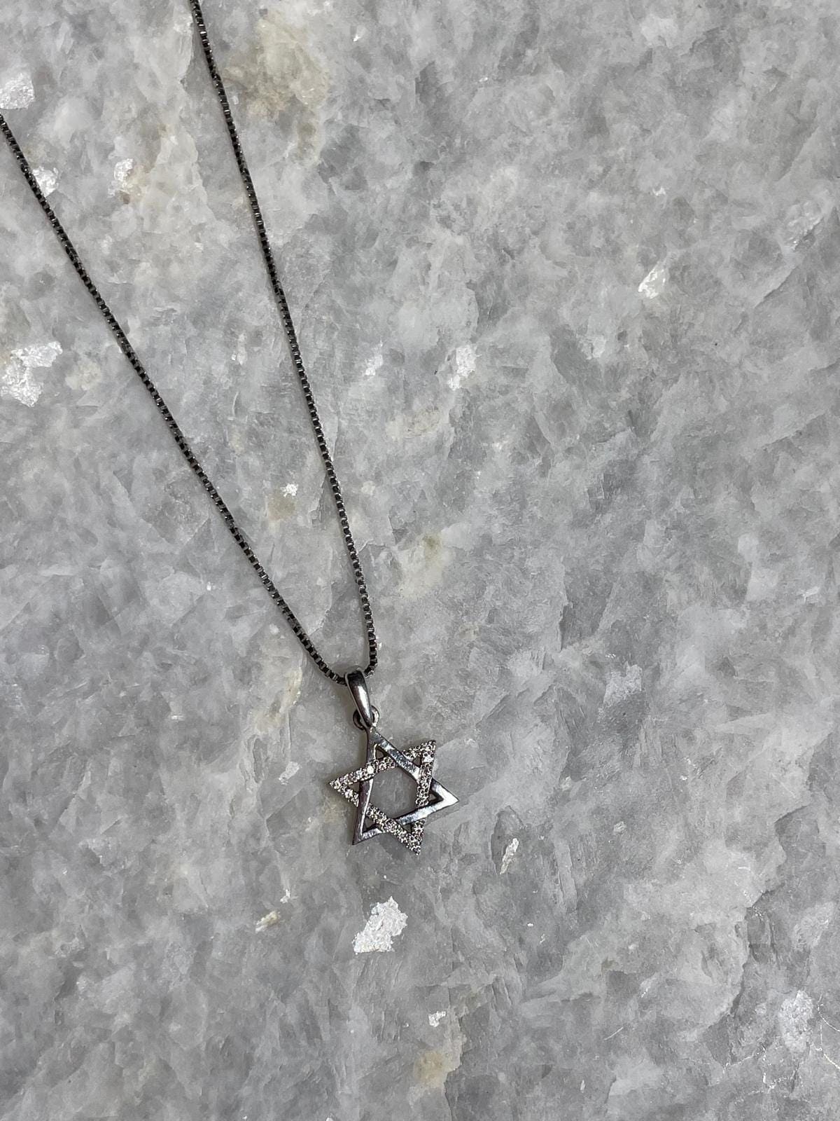 Diamonds Star of David Necklace, 14k Gold, bat mitzvah gift, Dimonds Magen David pendant, jewish star necklace, jewish necklace, jewish star