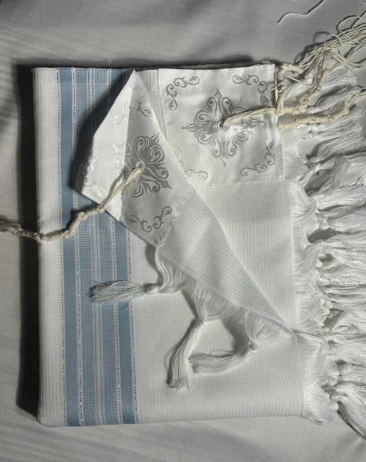 Kosher Tallit Prayer Shawl, "Diamond" Tallit, Enhanced Type A - Teshbatz, Bar Mitzvah Tallit Tzitzit, Wedding Tallit, Hanukkah gift Jewish