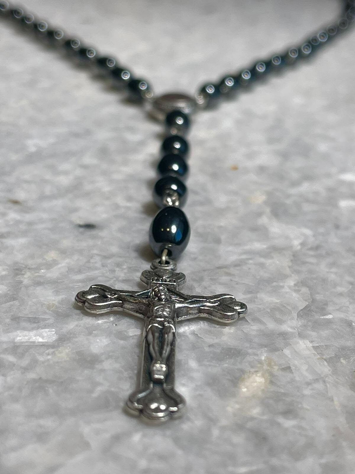 Rosary beads made at the Holy Land, rosary beads, handmade rosary, soil from the holy land, rosary beads catholic for man, rosary necklace