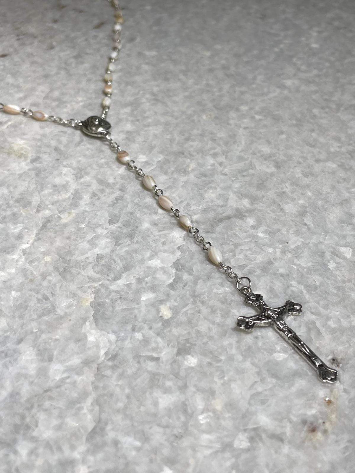 Rosary beads made at the Holy Land with Crucifix, rosary beads, rosary beads gift, rosary beads first communion, hand made rosary necklace