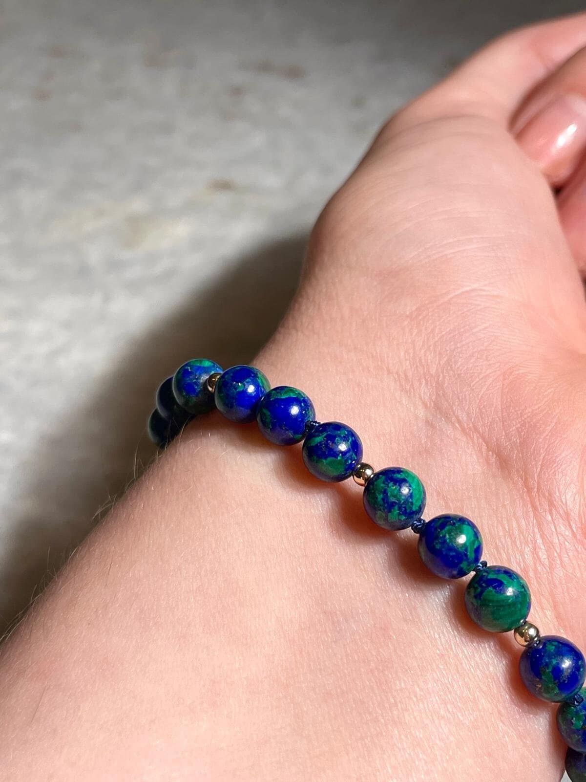 Eilat Stone Bracelet, 14K Gold, Gold beaded Bracelet, jewish jewelry, jewish Bracelet, bat mitzvah gifts, jewish, Hand Made Bracelet