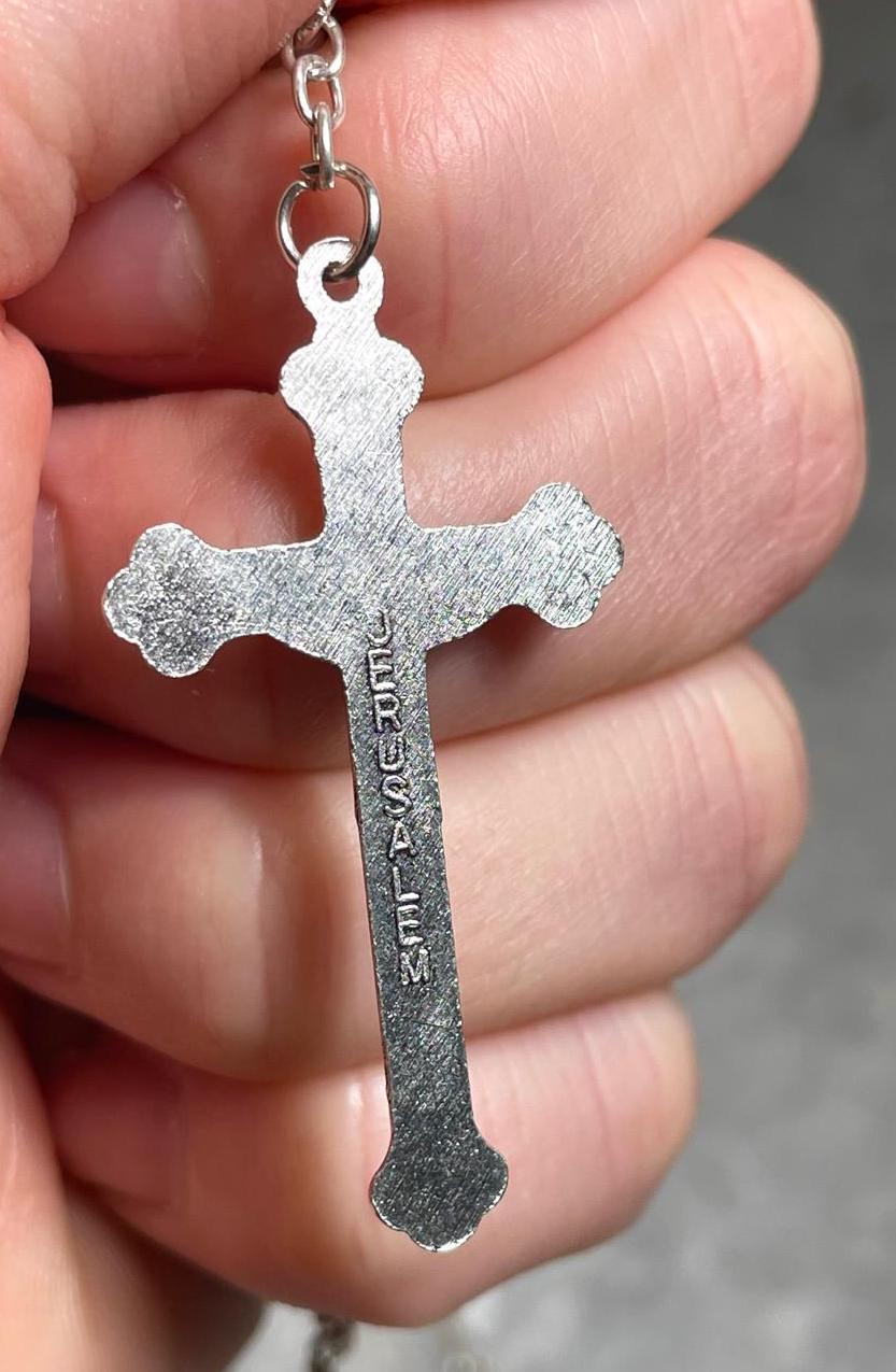 Rosary beads made at the Holy Land with Crucifix, rosary beads, rosary beads gift, rosary beads first communion, hand made rosary necklace
