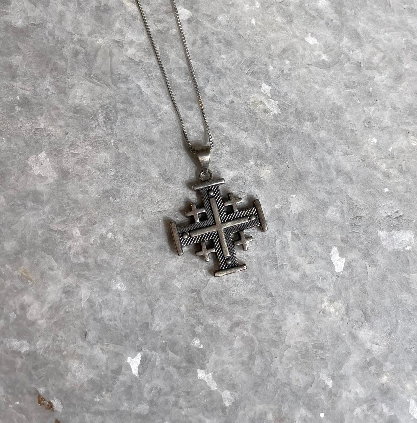 Jerusalem Cross Necklace, Silver, 925 silver, Silver Cross Necklace, cross jewelry, Christian gift, Christian Gift, Jerusalem pendant