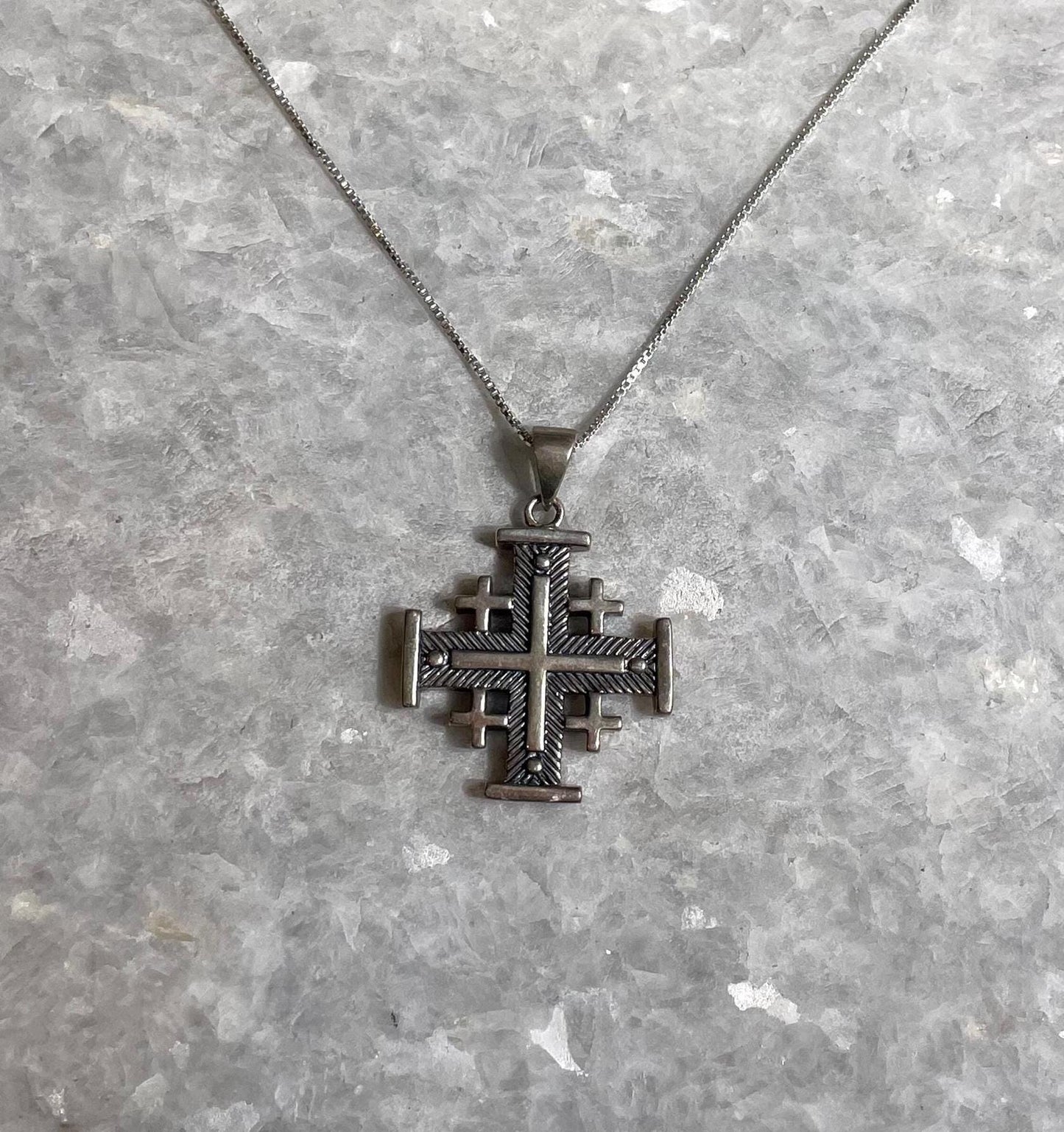 Jerusalem Cross Necklace, Silver, 925 silver, Silver Cross Necklace, cross jewelry, Christian gift, Christian Gift, Jerusalem pendant