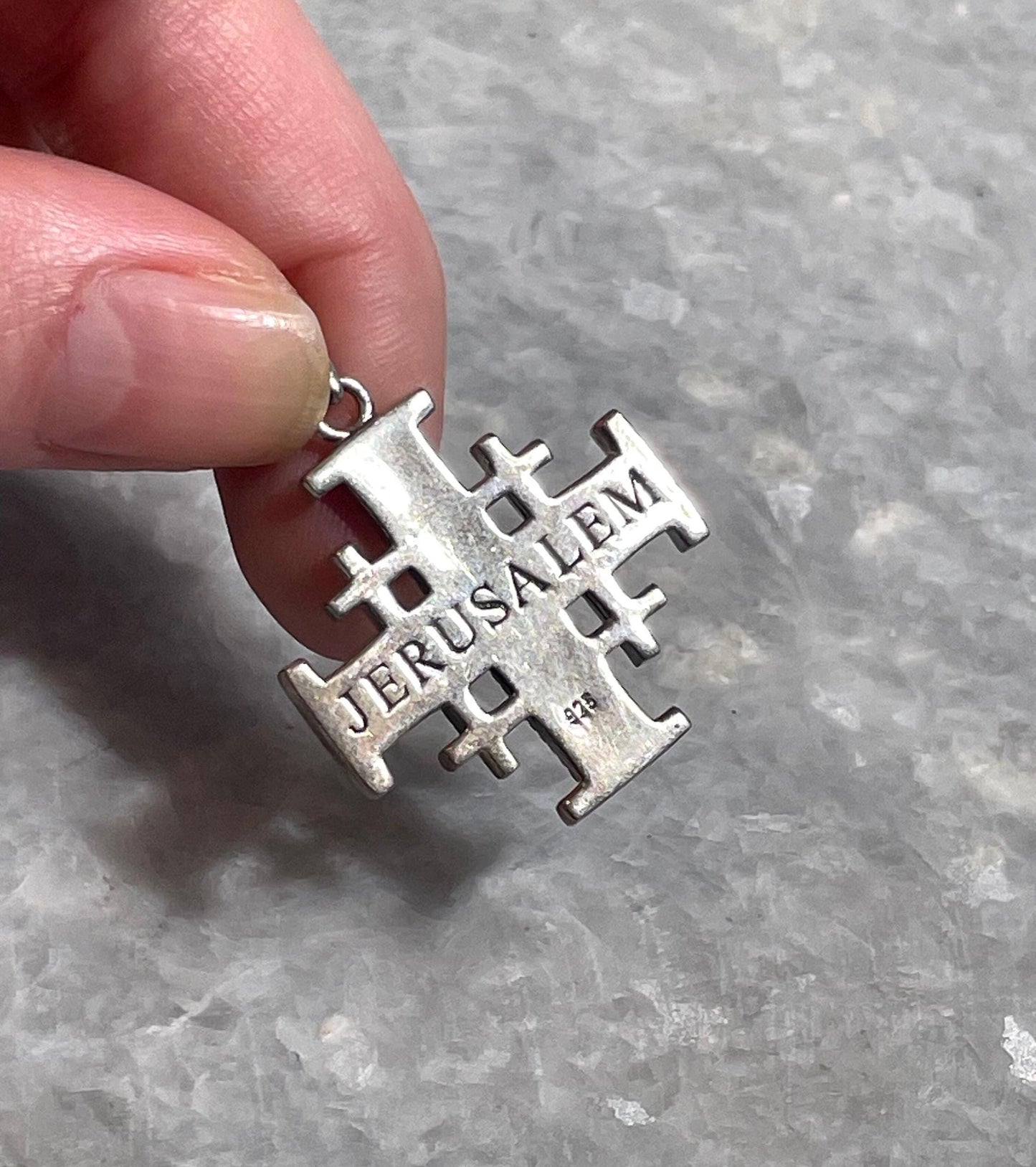 Jerusalem Cross Necklace, Silver, 925 silver, Silver Cross Necklace, cross jewelry, Christian gift, Christian Gift, Jerusalem pendant