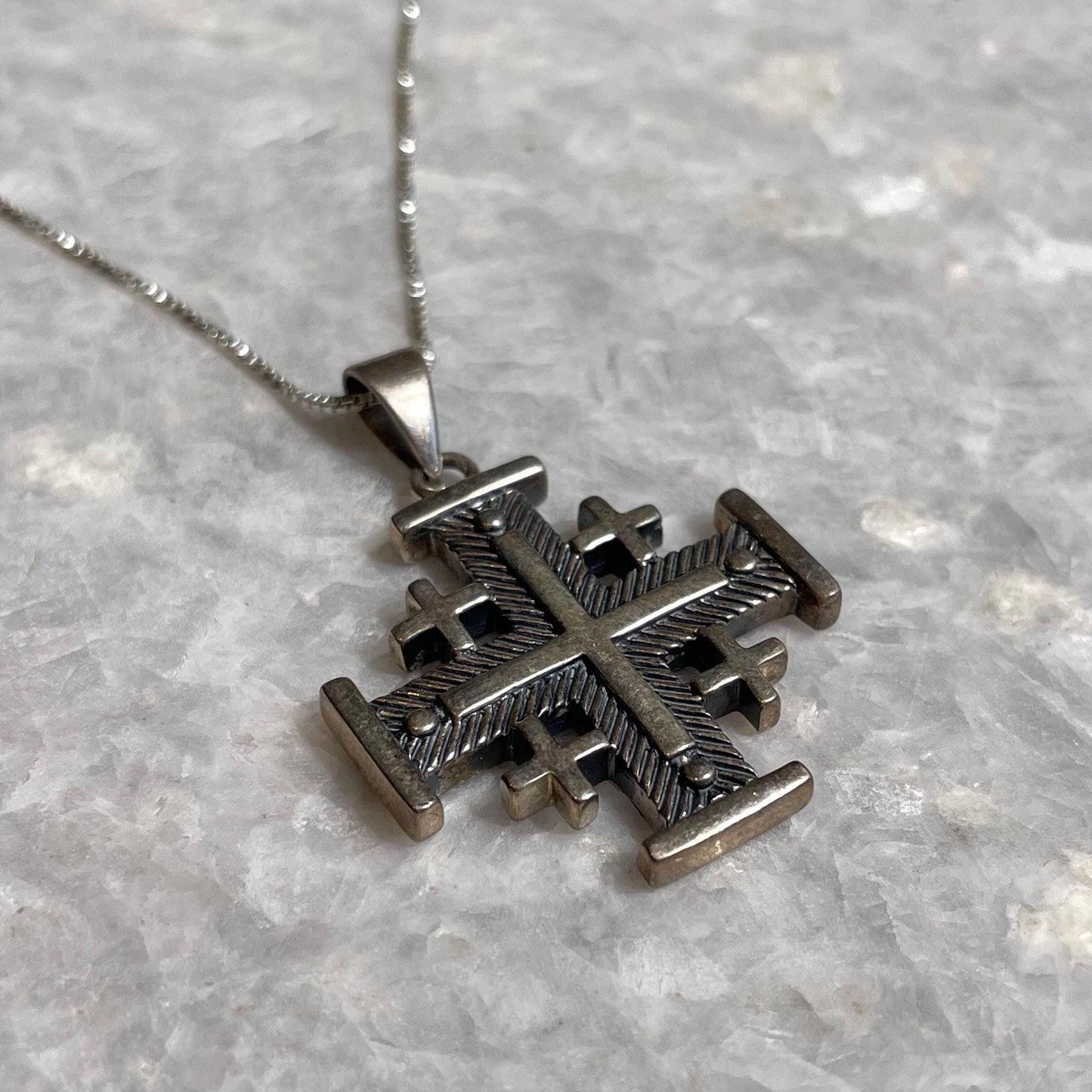 Jerusalem Cross Necklace, Silver, 925 silver, Silver Cross Necklace, cross jewelry, Christian gift, Christian Gift, Jerusalem pendant