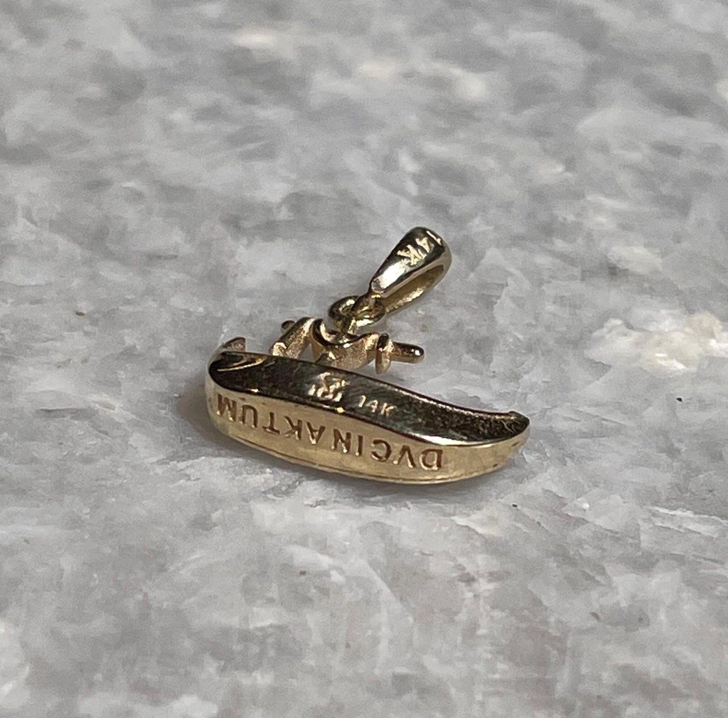 14K Gold Jesus Boat Pendant with Diamonds, Elegant Religious Jewelry , Gold pendant, Christmas gift, cross jewelry, Unissex , Jesus boat