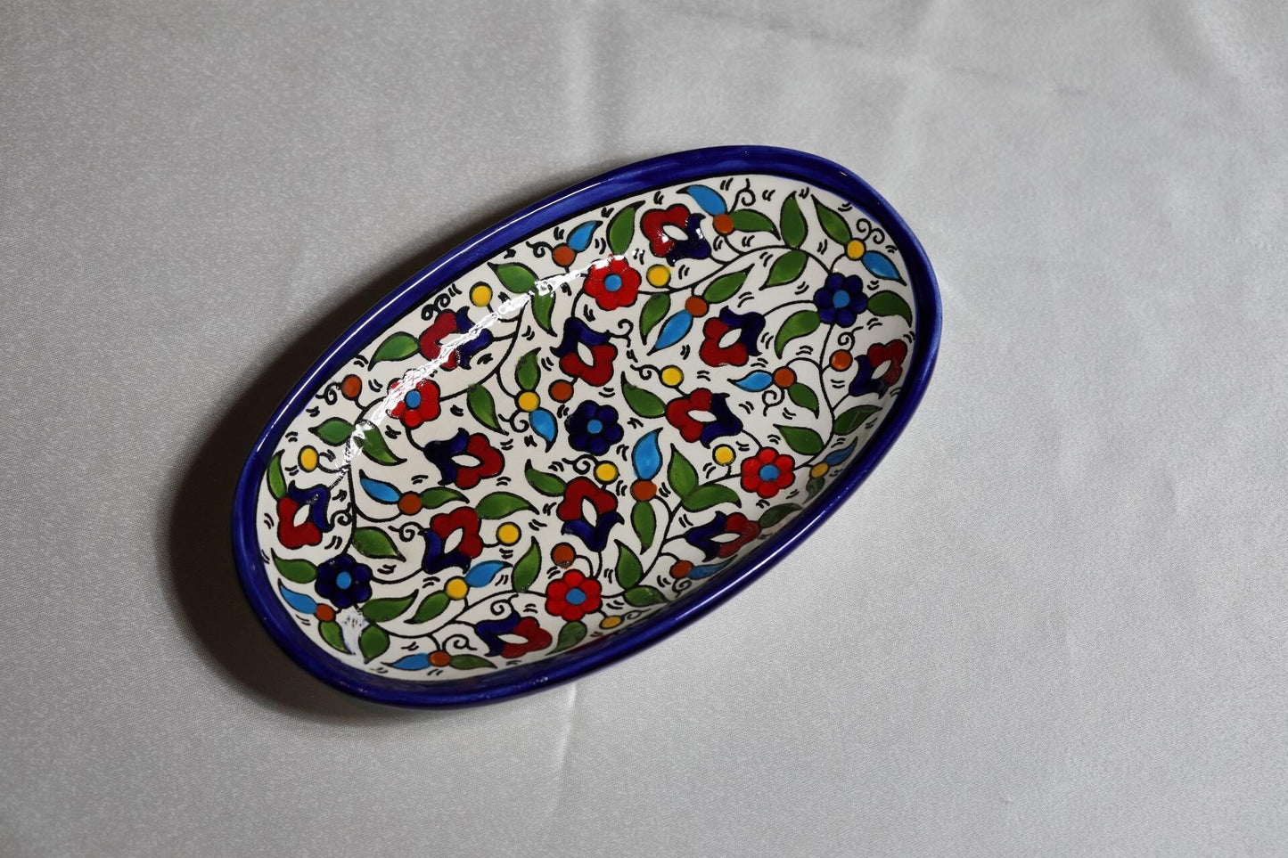 Ceramic Spoon Rest Plate, Handmade pottery, cermic plate, Kitchen decor, Spoon holder for kitchen, Judaica from Israel, Home Decor, New Home