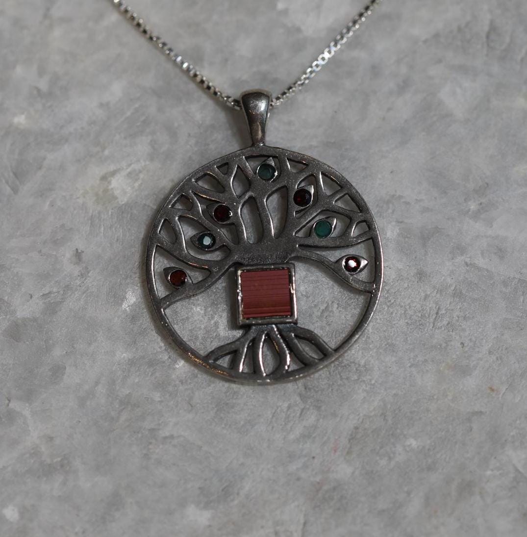 Nano Bible Tree of Life necklace, 925 silver, Tree of life Pendant, Christian gift, Religious Gift, gift for her, gift for him, unissex gift