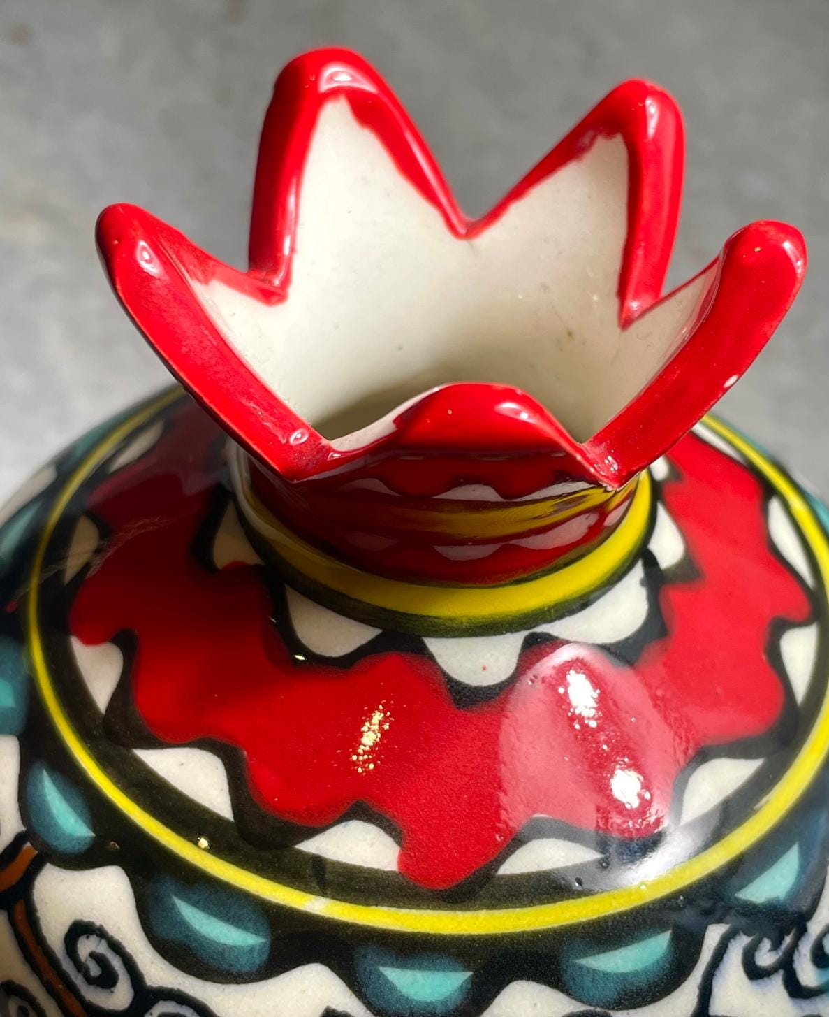 Handmade Ceramic Seven Species Pomegranate, Jewish gift, made in Israel, Judaica from israel, Home Decor, New Home Gift, wedding gifts