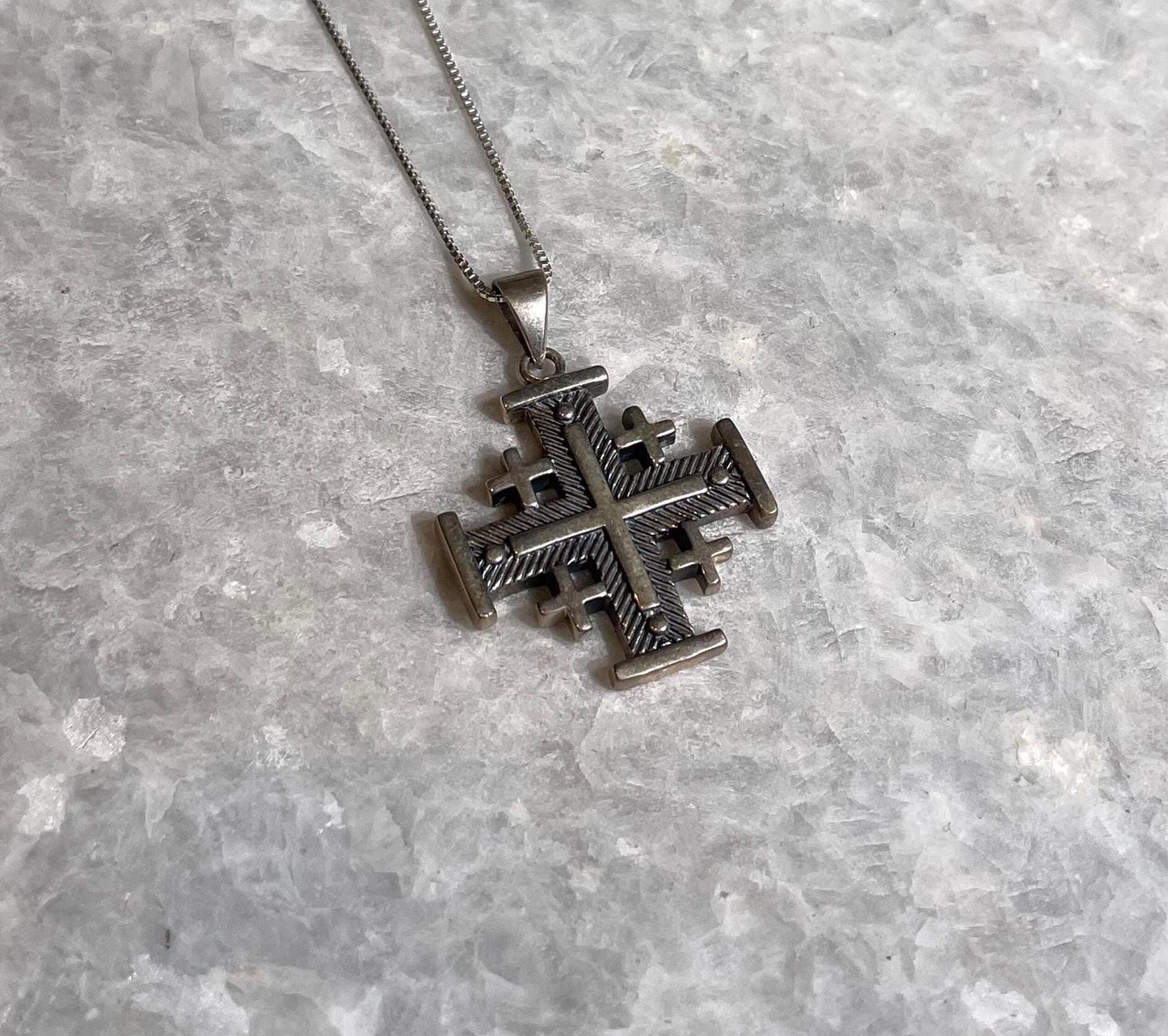 Jerusalem Cross Necklace, Silver, 925 silver, Silver Cross Necklace, cross jewelry, Christian gift, Christian Gift, Jerusalem pendant