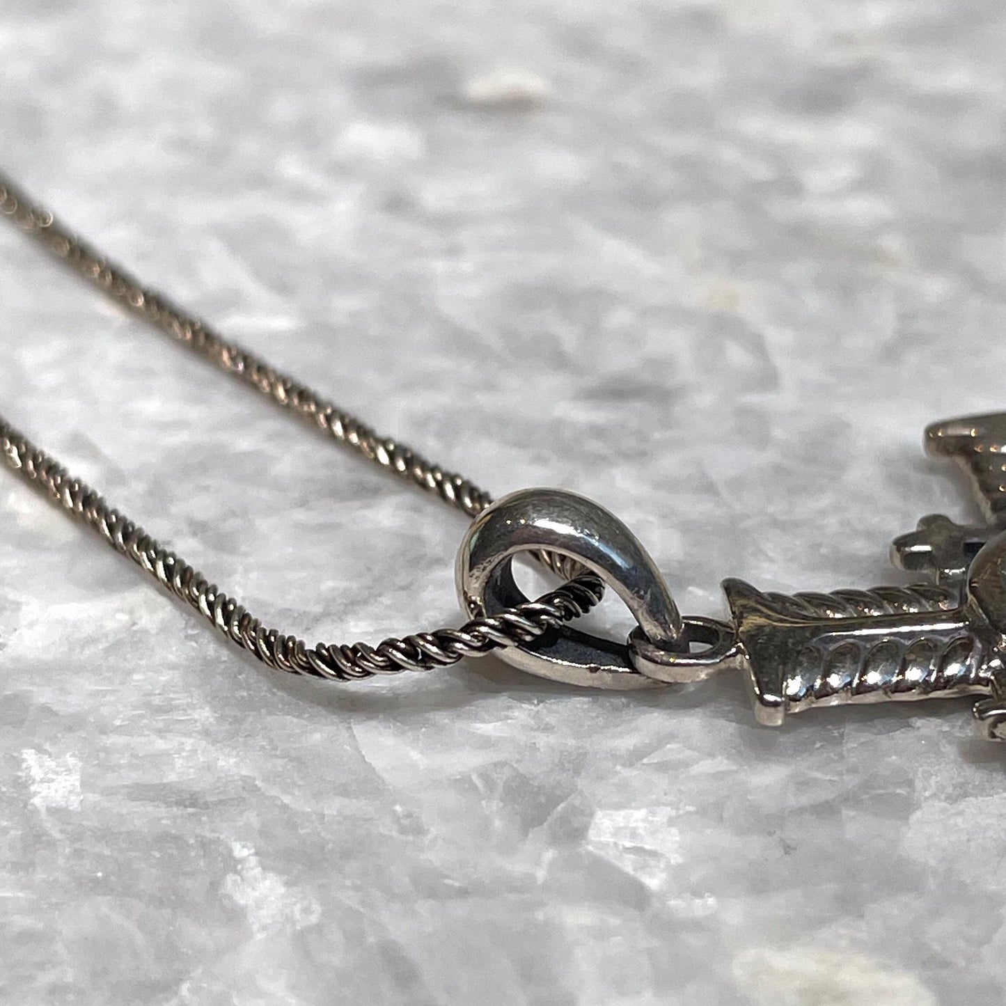 Cross Pendant with roman glass, 925 silver, christian gift, cross pendant, cross necklace, roman glass necklace, birthday unisex jewelry