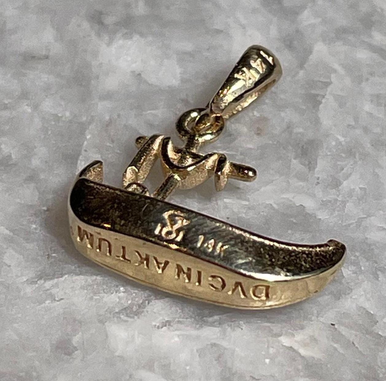 14K Gold Jesus Boat Pendant with Diamonds, Elegant Religious Jewelry , Gold pendant, Christmas gift, cross jewelry, Unissex , Jesus boat