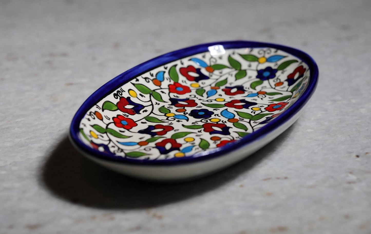 Ceramic Spoon Rest Plate, Handmade pottery, cermic plate, Kitchen decor, Spoon holder for kitchen, Judaica from Israel, Home Decor, New Home