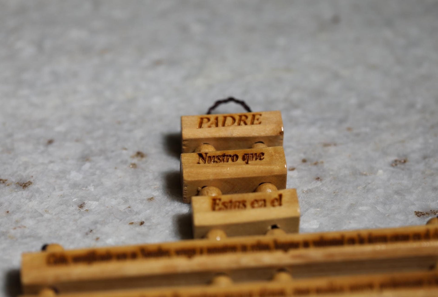 Olive Wood Cross Blessing Our Father Prayer, Carving on olive wood, hand made in the Holy Land with shape of Holy cross, blessing for home